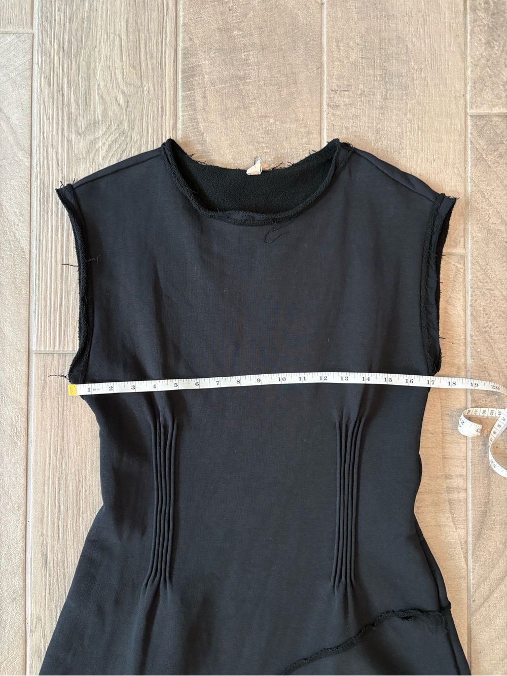 Anthropologie Daily Practice Pintuck Mini Dress - Black - L - Picture 9 of 11